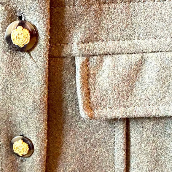 NWOT Guess Linda Olive Green long Line Wool Blend Coat - Picture 4 of 17